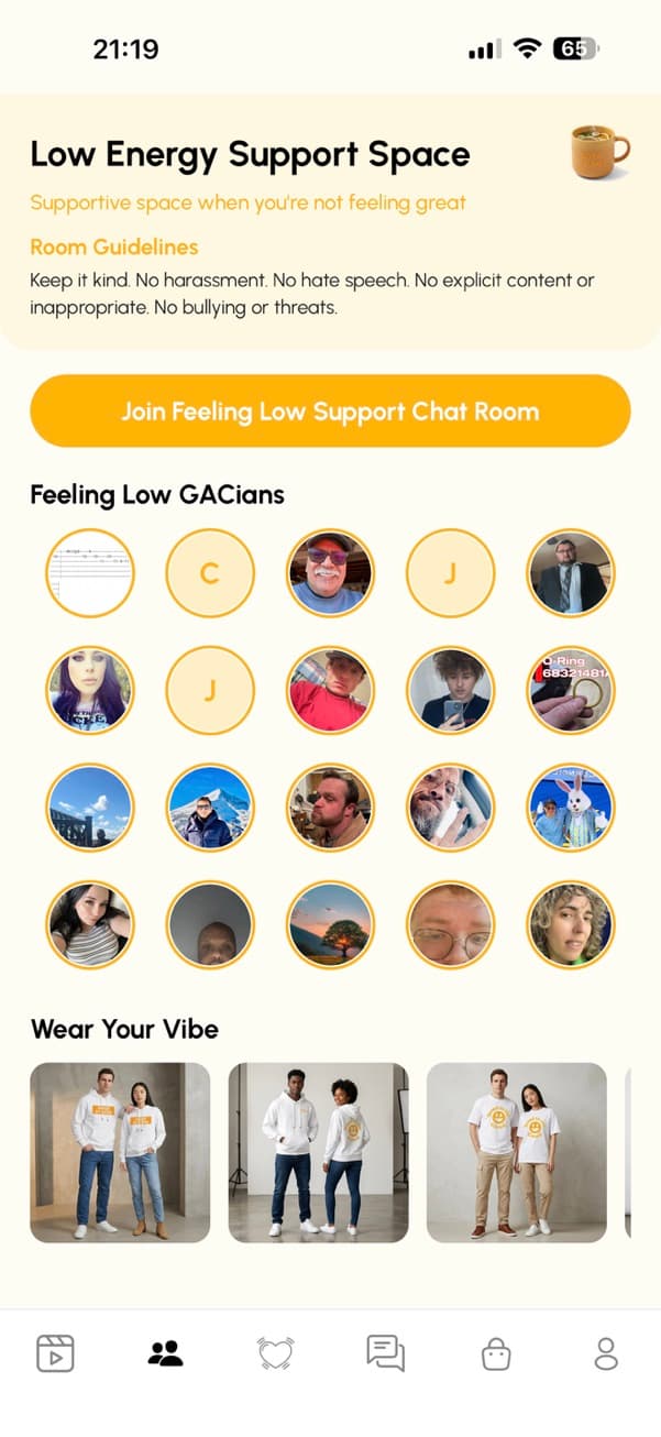 Low Energy Support Space